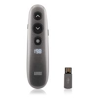 Spotlight Wireless Presenter with No Laser - August WP200 - Smart Multi-Function Powerpoint Presentation Clicker with On-Screen Zoom, Highlight and Point Functions - Present to Your Audience Safely