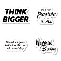 Motivational Pack Sticker Pack Motivational Stickers - 4 Pack - Laptop Stickers - for Laptop, Phone, Tablet Vinyl Decal Sticker (4 Pack) S210815