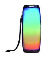 NAXA Electronics Nas-3099 Vibe Series Bluetooth Speaker and MP3 Player with LED Flashing Lights, Black