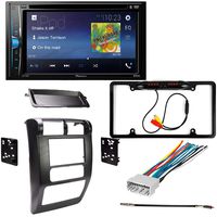 CACHÉ KIT218 Bundle W/Car Stereo with Bluetooth, Backup Camera for 2003 - 2006 Jeep Wrangler Double DIN Multimedia DVD Touchscreen Receiver W/Complete Installation Kit (5 Item)