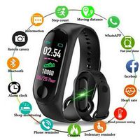 Fitness Tracker 2 in 1 Fitness Tracker Smart Watch with Heart Rate Monitor,Pedometer IP68 Waterproof Sleep Monitor for Women Men