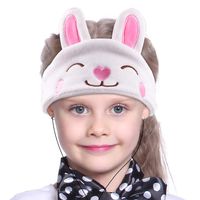Contixo H1 Kids Soft Warm & Cozy Fleece Headphones Earphones Earbuds | Wired, 85dB Volume Limiting Animal Character Design (Bunny Rabbit)