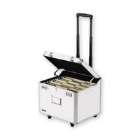 Vaultz Locking Mobile File Chest, Holds Letter/Legal Size Files, 14 3/8 x 17 3/8 x 15 Inches, White (VZ00168)