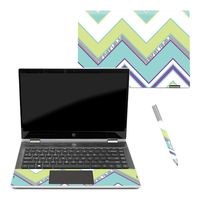 MightySkins Skin Compatible with HP Pavilion x360 14" (2018) - Pastel Chevron | Protective, Durable, and Unique Vinyl Decal wrap Cover | Easy to Apply, Remove, and Change Styles | Made in The USA