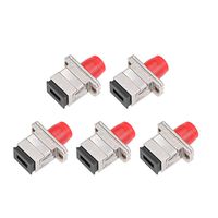 uxcell SC to FC Fiber Coupler Flange Type Fiber Optical Adapter Connector Singlemode/Multimode Simplex 5Pcs DD