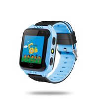 Walmeck Kids Smart Watch Phone Touch Screen GPS Locator Tracker Built-in Camera Flashlight Smartwatch with SIM Card Slot Remote Voice Monitoring Calls SOS Alarm Suitable for Girls Children Boy