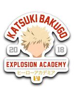 Threads Basket Katsuki Bakugo Explosion Academy - My Hero Academia Inspired Vinyl Decal Sticker 3''x4''
