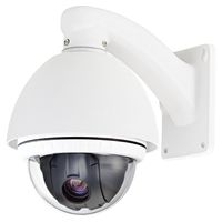 Cop Security 15-CD51HW Indoor/Outdoor Day/Night PTZ Camera with ICR and 10X Zoom (White)