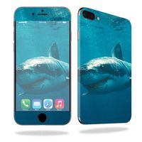 MightySkins Skin Compatible with Apple iPhone 7 Plus - Shark | Protective, Durable, and Unique Vinyl Decal wrap Cover | Easy to Apply, Remove, and Change Styles | Made in The USA