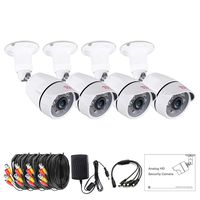 Tonton 4 Pack 1080p Outdoor Indoor Day Night Vision Weatherproof 6pcs IR Infrared LEDs Security Cameras Kits, 120ft IR Distance, Aluminum Metal Housing