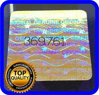 128 pcs Hologram labels with serial numbers, warranty stickers seals .70 x .70 inch