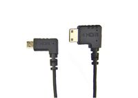 CMR UltraFlex 31 Inch 4k Micro Right Angle HDMI Male to Mini Right Angle HDMI Male Cable. Ultra Flexible Slim 90 Degree Cable for Gimbals, Drones, Videography, and Dslr's.