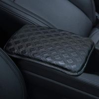 Auto Center Console Pad,Forala Car Armrest Seat Box Cover Protector Universal Fit (A-Black)
