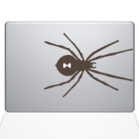The Decal Guru Black Widow Spider MacBook Decal Vinyl Sticker - 13" MacBook Air - Brown (1280-MAC-13A-BRO)