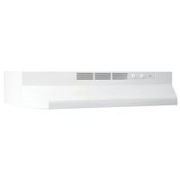 Broan-NuTone 412401 ADA Capable Non-Ducted Under-Cabinet Range Hood, 24-Inch, White