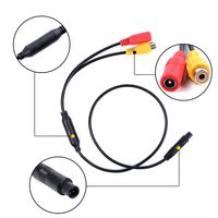 YOUNGFLY CVBS RCA Female Connector Signal Power Adapter Wire Harness RCA Stereo Audio Cable Adapter Y-Cable Backup Reverse Camera Car Universal