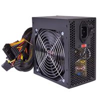 Logisys 550W 20+4-pin ATX Power Supply w/SATA PCIe Large 120mm Ball Bearing Cooling Fan for Quiet Performance (Black) Electronics Computers Accessories