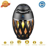 Wireless Outdoor Speaker, Viiwuu Led Flame Speakers Torch Atmosphere Bluetooth Speakers Outdoor Portable Stereo Speaker with HD Audio and Enhanced Bass Night Light Table Lamp BT 4.2 for iPhone Android