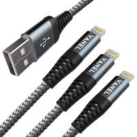 MFI Certified Charger Cable 3Pack 3ft Charging Cord Sync Braided Compatible with iPhone X/XS/Max/XR/ 8 Plus/ 8/7 Plus/ 7/ 6S Plus/ 6S/ 6 Plus/ 6 Charger