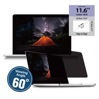 KAEMPFER Edge to Edge Privacy Screen Protectors Filter for No Frame Widescreen Laptop 11.6 inch 16:9 (10.6" x 6.4"/268 x 163mm)