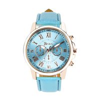 Auwer Watches, Lady Women's Roman Numerals Faux Leather Analog Quartz Women Wrist Watch (A2)