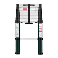 Toolitin Telescoping Ladder,12.5 FT One Button Retraction Aluminum Telescopic Extension Ladder,Slow Down Design Extendable Ladders Portable Best for Household Daily or RV Work,330 Pound Capacity...