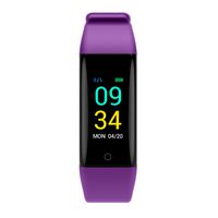 VERSUSWOLF Fitness Tracker Colorful Screen Smart Waterproof Bracelet Heart Rate Blood Pressure Monitor Smart Bracelet for Kids Women Men (Purple-1)