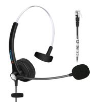 Fivetech Call Center Headset for Aastra Allworx Altigen Avaya Nortel Meridian Norstar NEC PolyCom ShoreTel Plantronics Samsung Talkswitch IP Phone