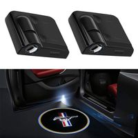 2Pcs for Mustang Car Door LED Projector Lights, Car Door Projector Welcome Lights,Wireless Car Door Led Projector Lights for Mustang All Models