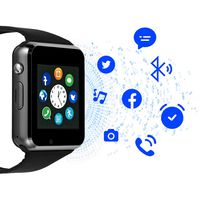 Janker Smart Watch,Bluetooth Smartwatch with SIM Card Slot Camera Music Player Phone Watch Compatible Android Phones Wrist Watch for Men Women