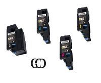 4 Pack of Replacement Black, Cyan, Magenta & Yellow Toners for DELL 4G9HP, 5R6J0, 4J0X7, V53F6, 7C6F7, DWGCP, V3W4C