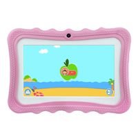 Kids Tablet 7 Inch Toddler Edition Learning Tablet WiFi Camera and Bluetooth GMS Certified Kids-Proof Children Tablets with Parental Control for Kids Gift, 40+ Learning & Training Apps (Pink)