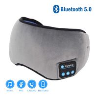 Bluetooth Sleeping Eye Mask Sleep Headphones, VONON Wireless Bluetooth Headphones Music Travel Sleeping Headset 5.0 Bluetooth Handsfree Sleep Eye Shades Built-in Speakers Microphone Washable