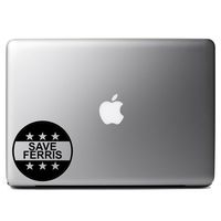 Funny Save Ferris Bueller Vinyl Sticker Laptop iPhone Cell Decal