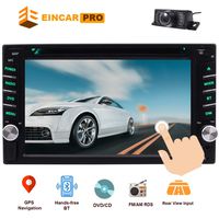 2 Din Car Stereo with Touch Screen Bluetooth Car Radio in Dash Car CD Player AM/FM Radio Receiver Support Free GPS Navigation Card &Mirror Link&Backup Camera&Steering Wheel Control&Remote Control