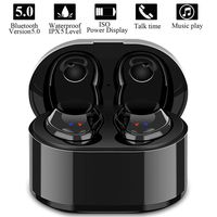 Wireless Earbuds,True Wireless Stereo Earphones Sports Mini Bluetooth 5.0 in Ear Car Headphones with Mic,20H Music Time with Charging Box Compatible for iPhone iPad Android Smartphones Tablets, Laptop