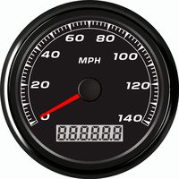 ELING Warranted MPH GPS Speedometer Odometer 140MPH For Auto Motorycle With Backlight 85mm 12V/24V