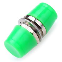 10PCS Fiber Coupler FC-APC Round Singlemode Flange Fiber Optic Cable Adapter Connector (Green)