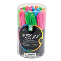 Raymond Geddes Neon Permanent Markers 24/Tub Marker (70689)