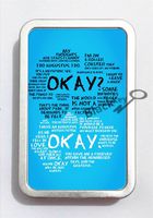 BlackKey Okay Okay Metal Decorative Gift Box Case Organizer for Tampon, Bead, Credit Card -71