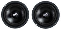 2) Pyle Pro 8 Inch 360 Watt 8-Ohm Black Driver Mid Range Audio Speakers | PDMR8