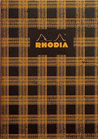 Rhodia Sewn Spine Notebook - 32 Graph Sheets - 9 3/4 x 7 1/2 - Tartan Cover