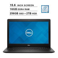 2019 Newest Dell Inspiron 15 3583 15.6 Inch HD Laptop (8th Gen Inter 4-Core i7-8565U up to 4.6GHz, 16GB DDR4 RAM, 256GB SSD (Boot) + 2TB HDD, Intel UHD Graphics 620, WiFi, Bluetooth, HDMI, Windows 10)
