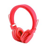 LinkIdea Women's On-Ear Headphones (Red)