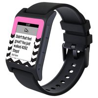 MightySkins Skin Compatible with Pebble 2 SE Smart Watch - Pink Chevron | Protective, Durable, and Unique Vinyl Decal wrap Cover | Easy to Apply, Remove, and Change Styles | Made in The USA