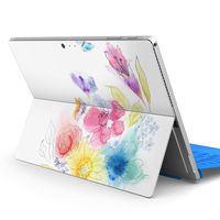 igsticker Ultra Thin Premium Protective Back Stickers Skins Universal Tablet Decal Cover for Microsoft Surface Pro 4/ Pro 2017/ Pro 6(2018) 009514 Flour　Watercolor　Colorful