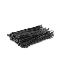 AMANEER Cable Zip Ties 100 Pcs Black Flexible Nylon Wire Ties Ajustable Cable Cord Management For Electrical Accessories (4 inch)