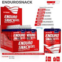 Nutrend Energy Enduro Snack Isotonic Gel Sachet 16x75g Blackcurrant Eletrolytes and Carbohydrates Supply for Long Physical Activity Bcaa Glycine Taurine L-Alanine Easy Open