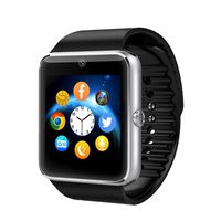 Amazingforless GT08-SLV Bluetooth Touch Screen Smart Wrist Watch Phone with Camera - Silver