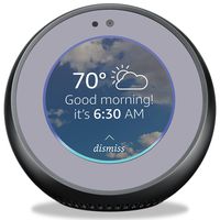 MightySkins Skin Compatible with Amazon Echo Spot - Solid Gray | Protective, Durable, and Unique Vinyl Decal Wrap Cover | Easy to Apply, Remove, and Change Styles | Made in The USA